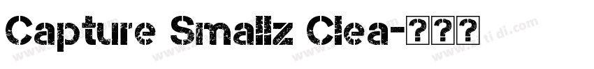 Capture Smallz Clea字体转换